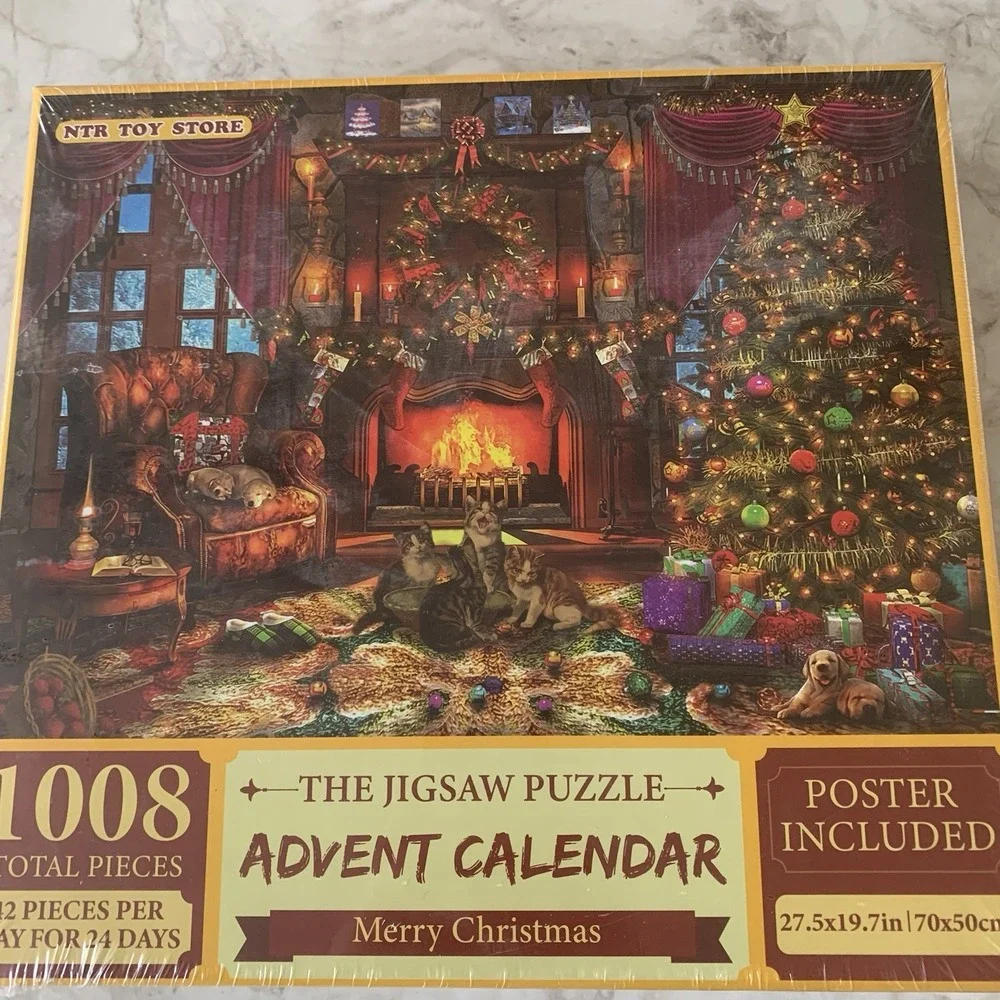 New - The‎ Jigsaw Puzzle Advent Calendar Christmas Celebration 1008 Pieces